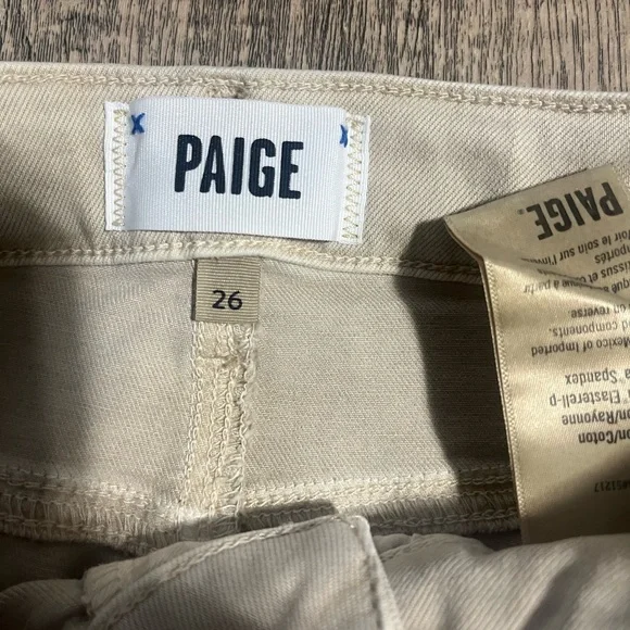 Paige high rise skinny cargo PaigeJolie PantVintage Warm Sand26